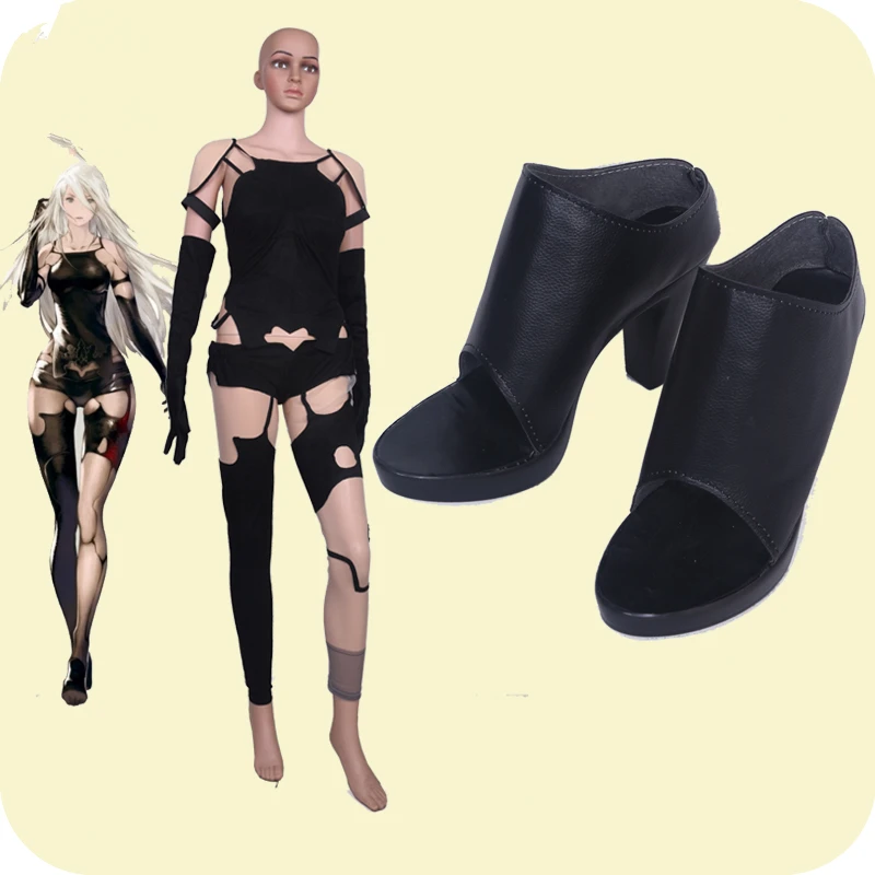 NieR Automata 2A YoRHa Tsuki A2 Cosplay Shoes