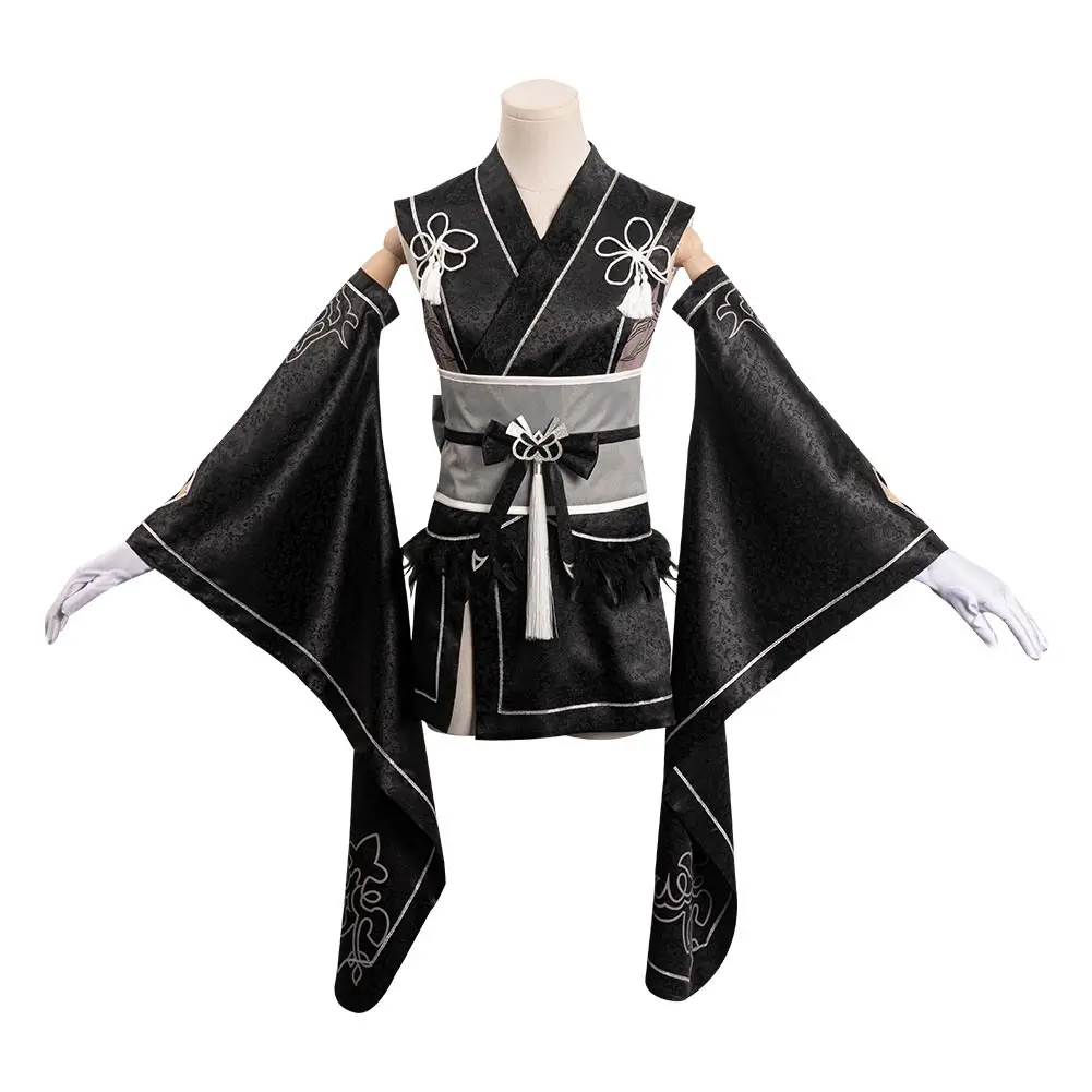 YoRHa 2B Cosplay Kimono Women Costume Swimsuit - Image 3